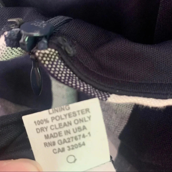 Eva Franco Anthropologie Anya Navy Plaid Linen Blend Halter Dress Size 2 - Picture 9 of 11